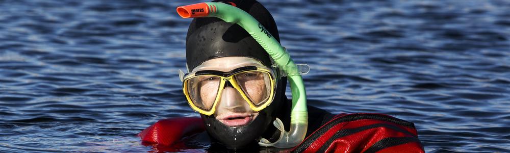To collect organisms through snorkeling is common