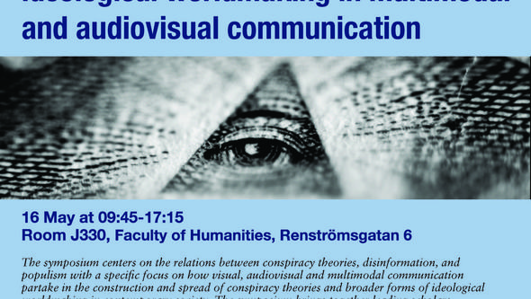 Poster för internationellt symposium på Humanisten 16 maj 2024
