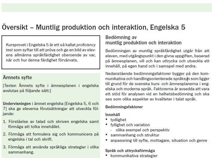 Exempel På Uppgiftstyper För Engelska 5 | Projektet Nationella Prov I ...