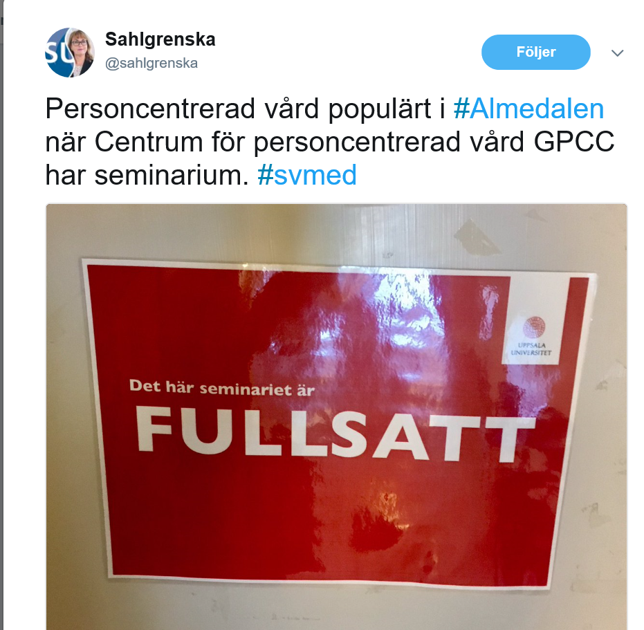 Fullsattskylt på GPCCs seminarium