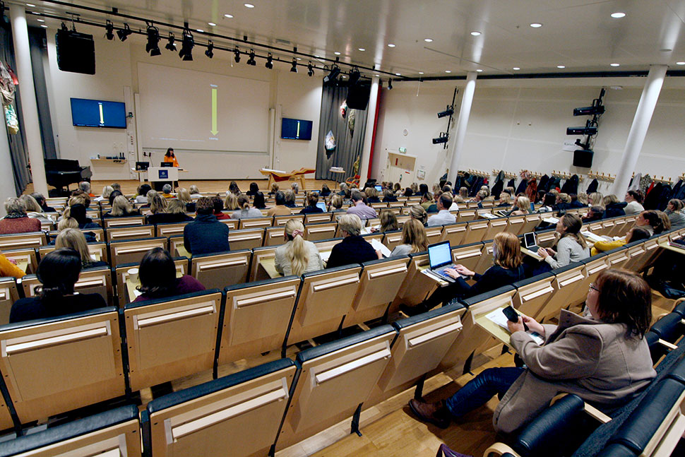 Bild från en föreläsning under konferensen.