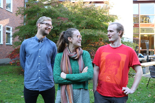 Hektor Löfgren, Astrid Pleijel och Vincent Lekblad träffades när de läste kandidatprogrammet Liberal Arts på Göteborgs universitet. De har nu startat föreningen Skepsis och tidigare lanserat en sommarskola för ungdomar i Göteborg – Think! Foto: MONICA HAVSTRÖM