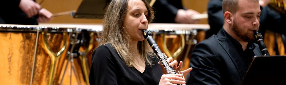 Clarinetists in the symphony orchestra