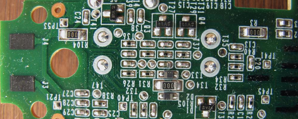 Close up of circuit board