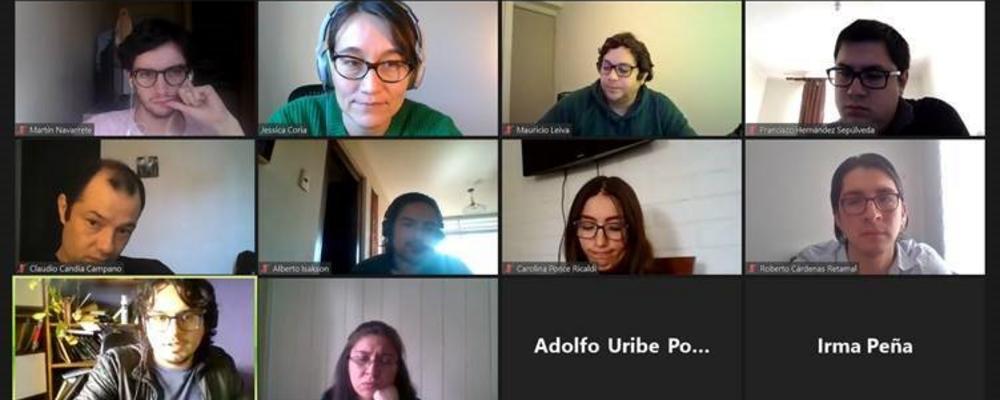 10 visible people in a Zoom webinar.