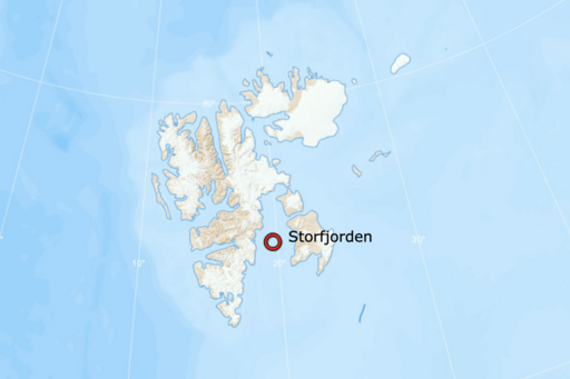 Karta över Storfjorden