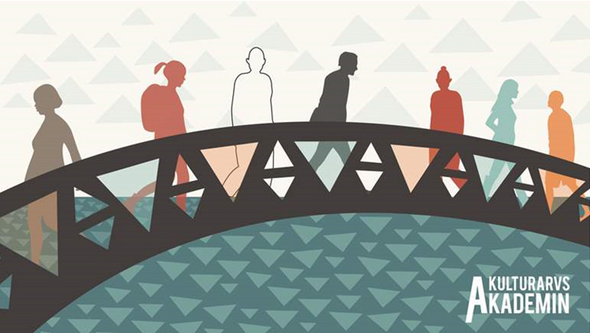 Kulturarvsakademins illustration - vi bygger broar med kulturarv i fokus