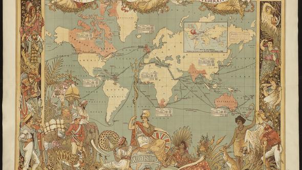 brittiska imperiet kartbild